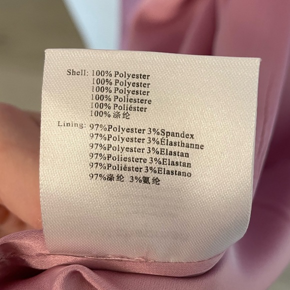 V. Chapman Elegant Pink Strapless Dress - Picture 11 of 11